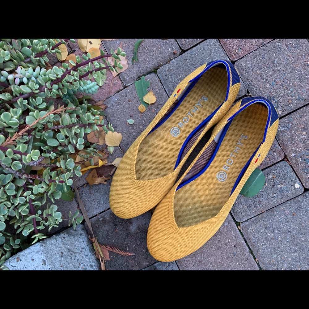 Rothy’s size 12 Marigold Flat rothys yellow